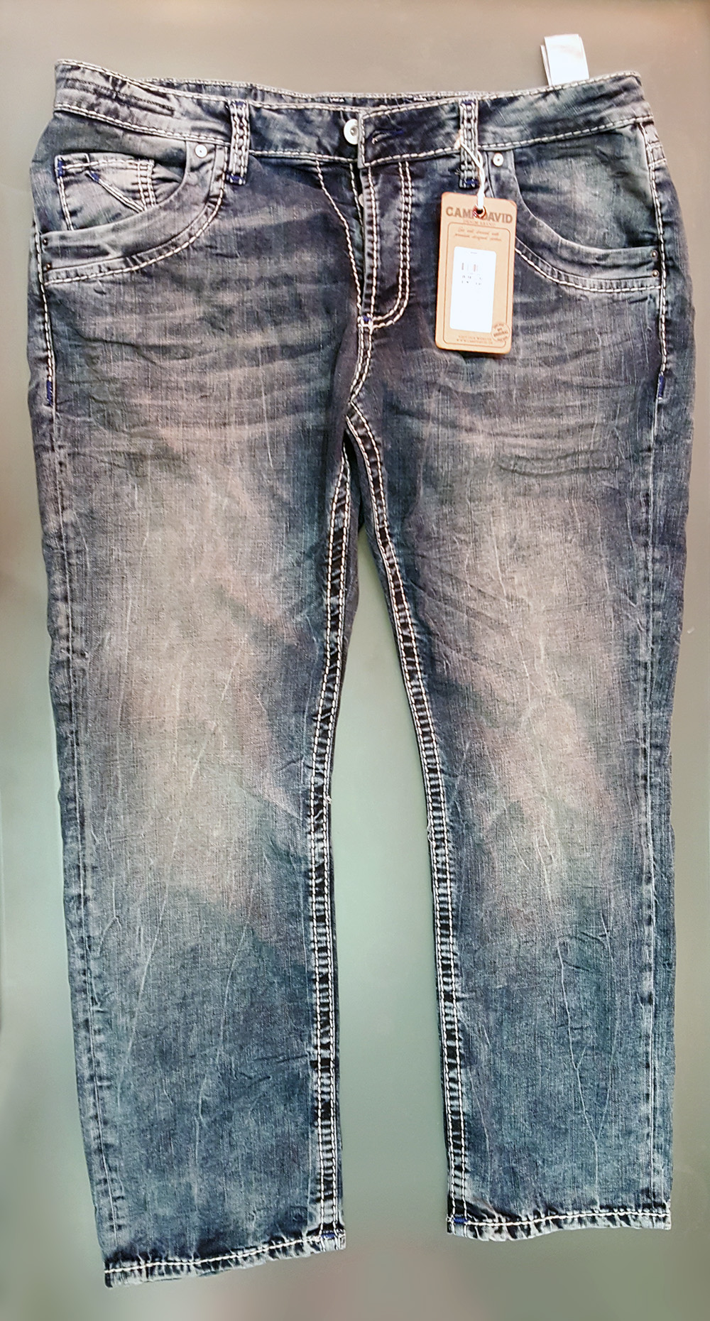 pánske rifle BOAT CUT strihu Camp David