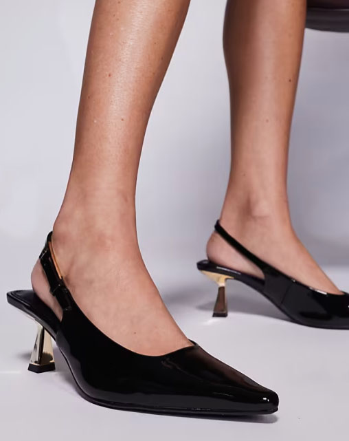 dámske elegantné čierne lodičky