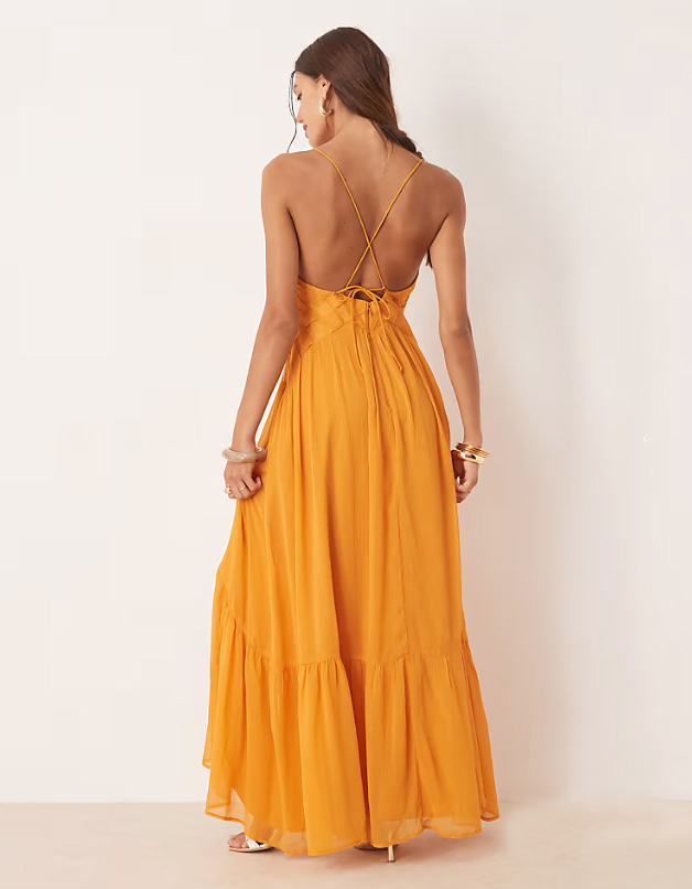 dámske letné žlté šaty