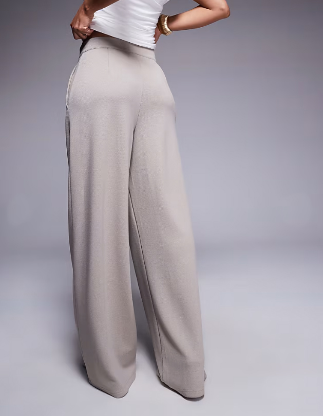 dámske šedé voľné nohavice