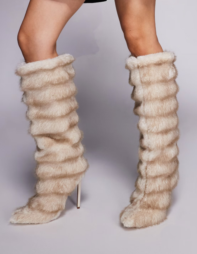 dámske kožušinové čižmy