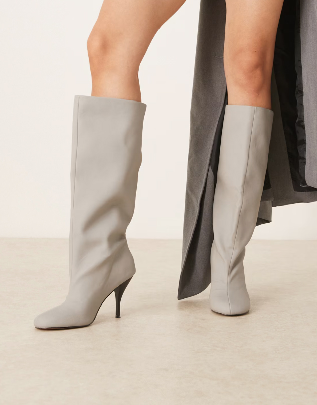 dámske šedé čižmy