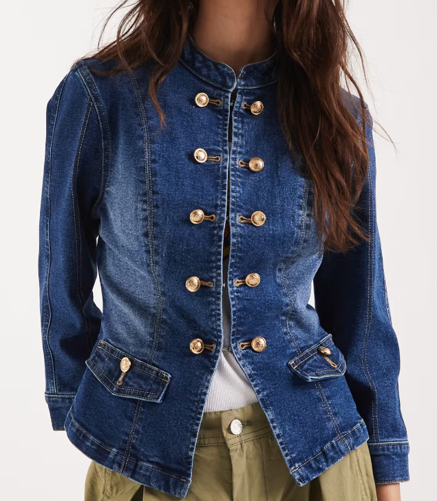 dámska rifľová bunda