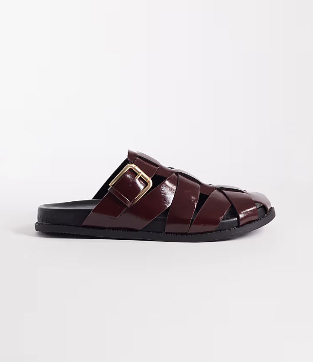 dámske prepletané šlapky