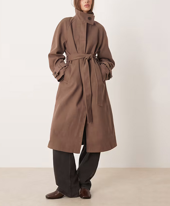 dámsky hnedý trench coat 
