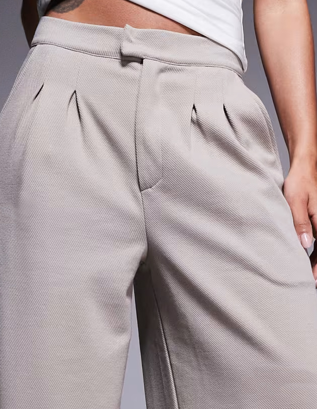 dámske šedé voľné nohavice