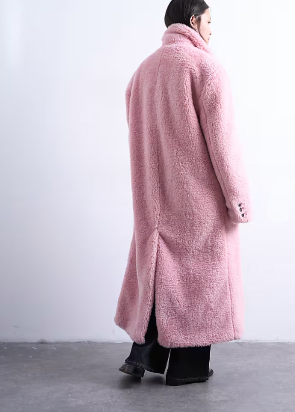 dámsky ružový kožuch 