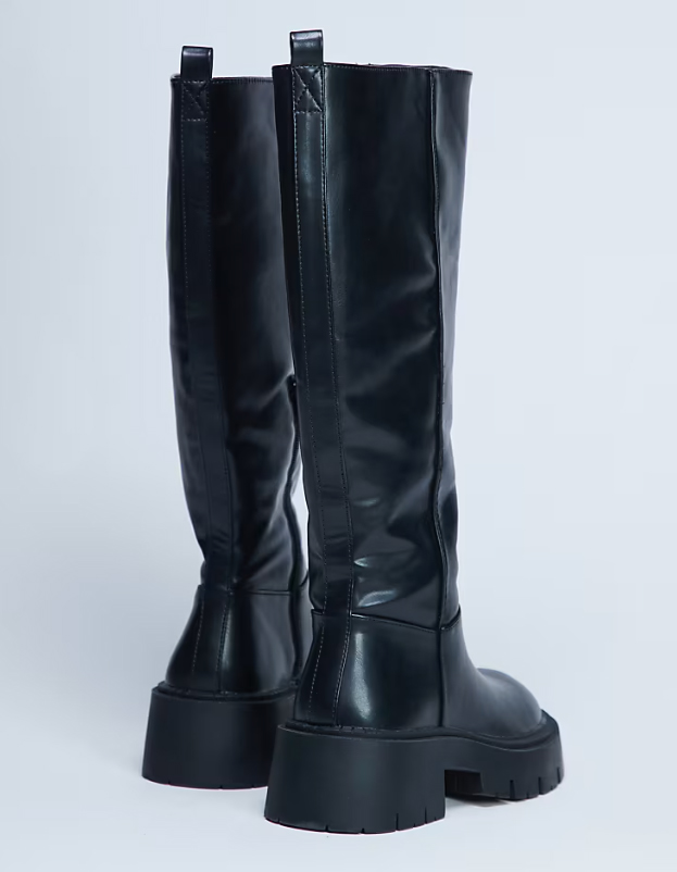 dámske čierne traktorové čižmy