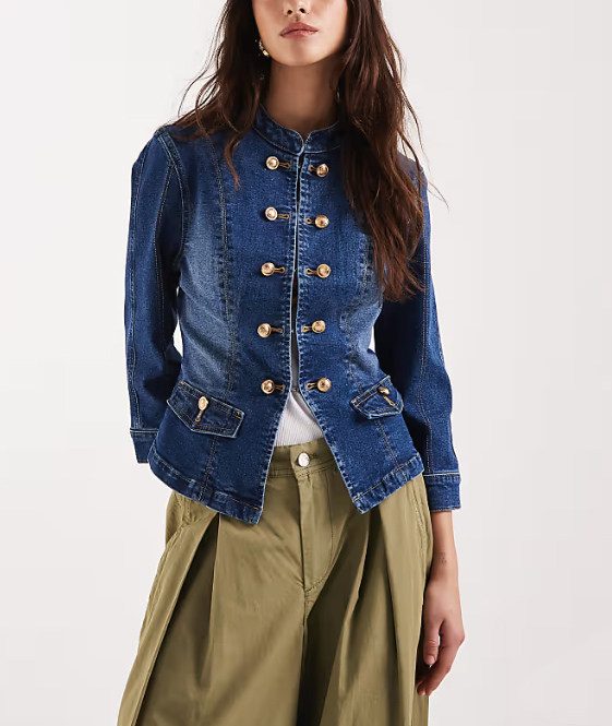 dámska rifľová bunda