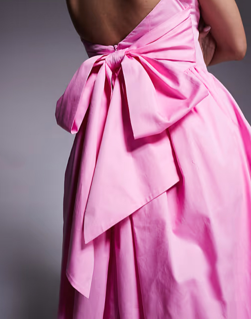 dámske ružové dlhé šaty