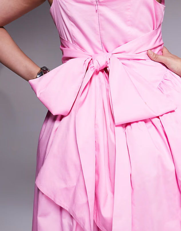 dámske ružové šaty plus size