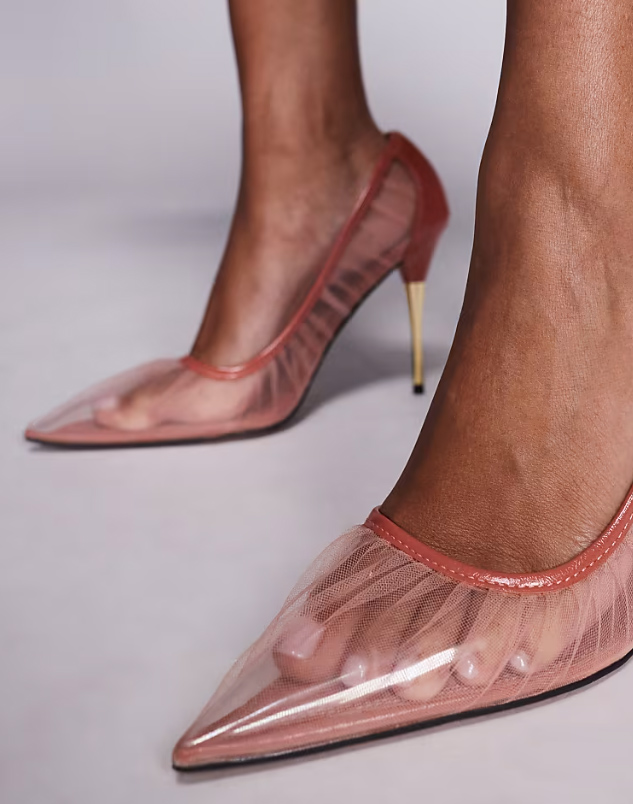 dámske priehľadné lodičky