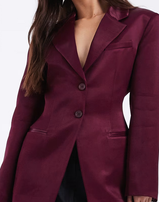 dámske sako slivkové