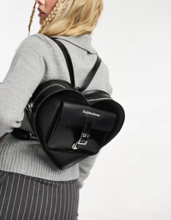 dámska srdiečková kožená kabelka