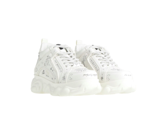 dámske biele robustné topánky