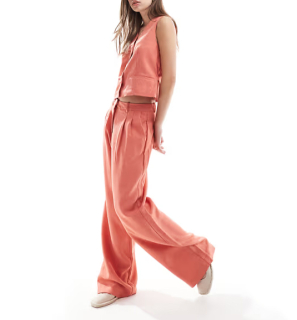 dámske letné lososové nohavice