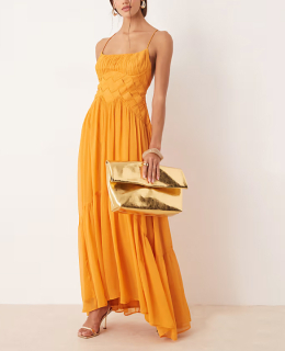 dámske letné žlté šaty