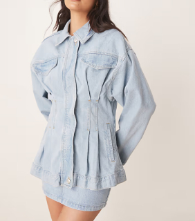 dámska rifľová dizajnová bunda