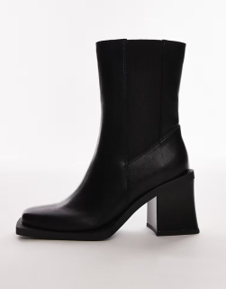 dámske čierne členkové čižmy