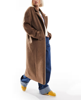 dámsky hnedý kabát