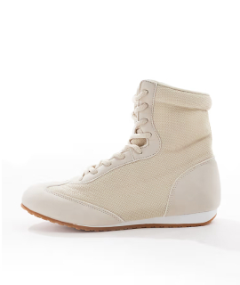 dámske béžové členkové topánky