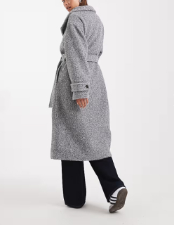 dámsky šedý zimný kabát