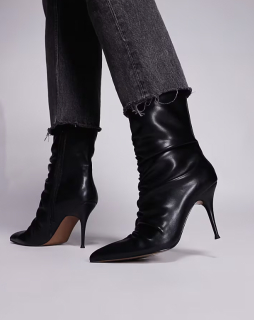 dámske čierne členkové čižmy