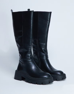 dámske čierne traktorové čižmy