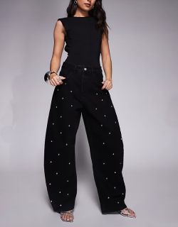 dámske "barrel" rifle s kamienkami