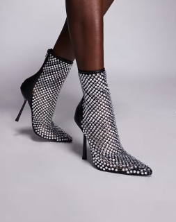 dámske flitrové čižmy