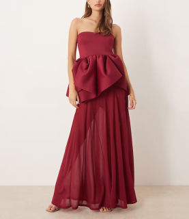 dámske vínové spoločenské šaty