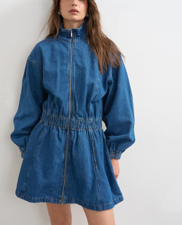 dámske denimové šaty, bunda